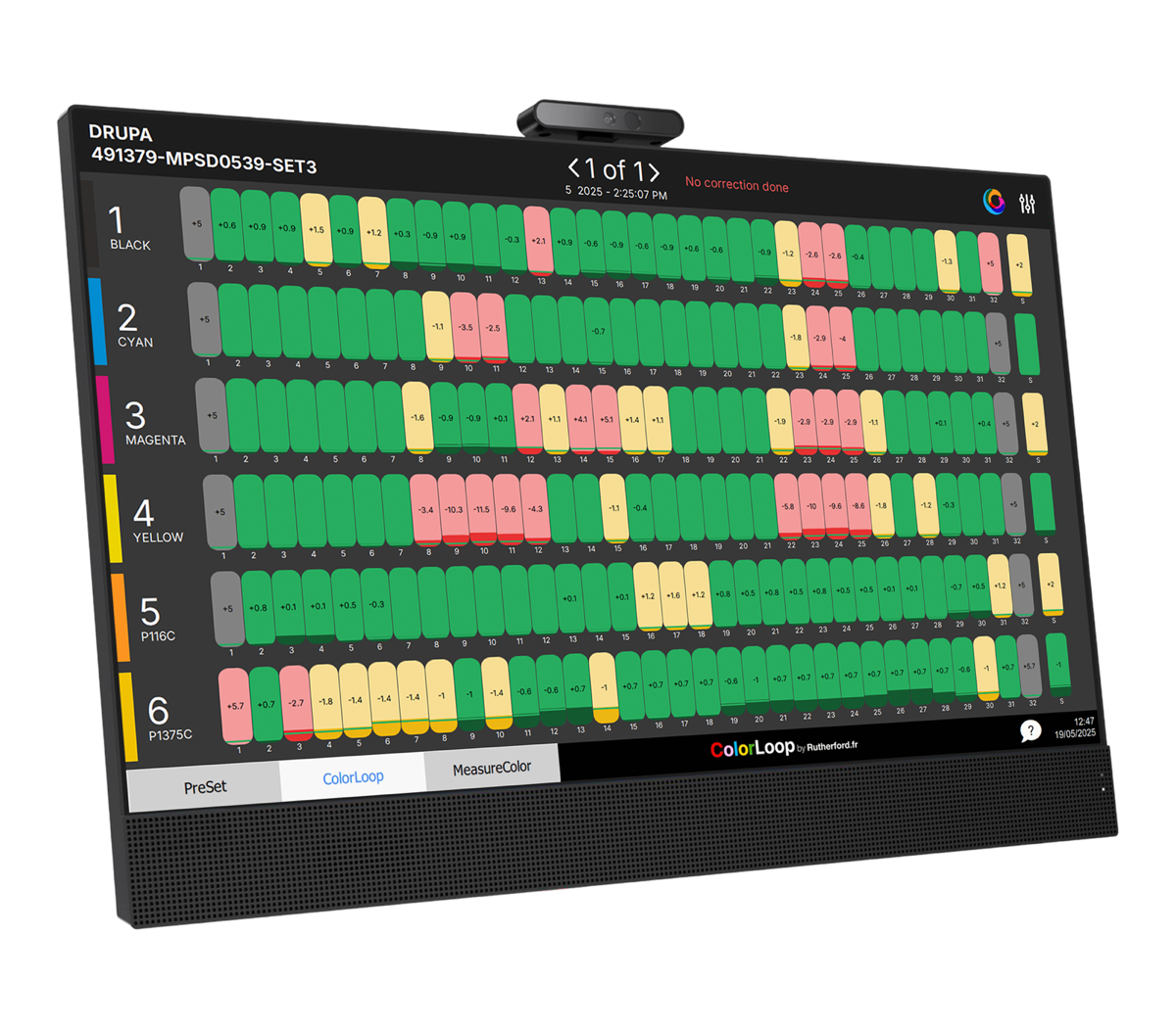 ColorLoop running on the press-side console